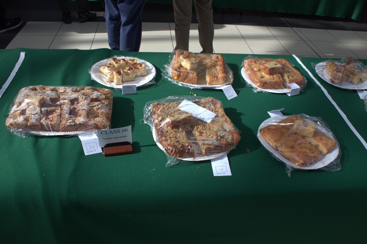 Spring Show 2026 Traybake using rhubarb